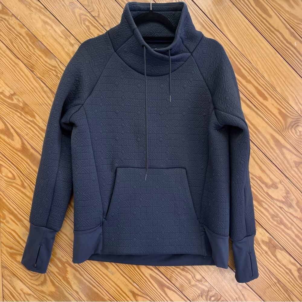 Athleta Jacquard Elevation Quilted Oversized Pullover Sweatshirt